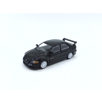 Mitsubishi Lancer EVO 7 black - skala 1:64 - Hu.Boss